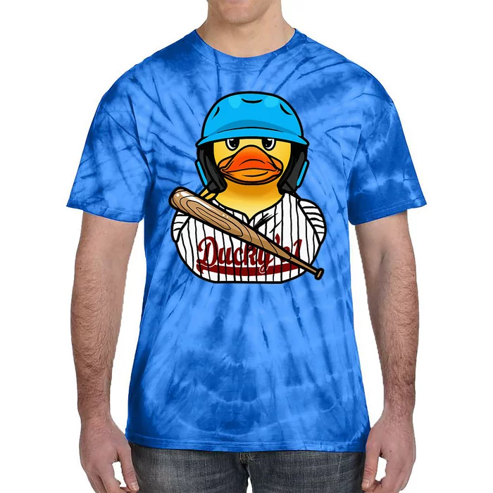 Baseball Rubber Duck Sporty Tie-Dye T-Shirt