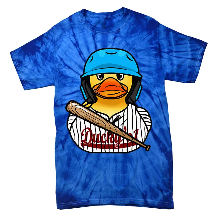 Baseball Rubber Duck Sporty Tie-Dye T-Shirt