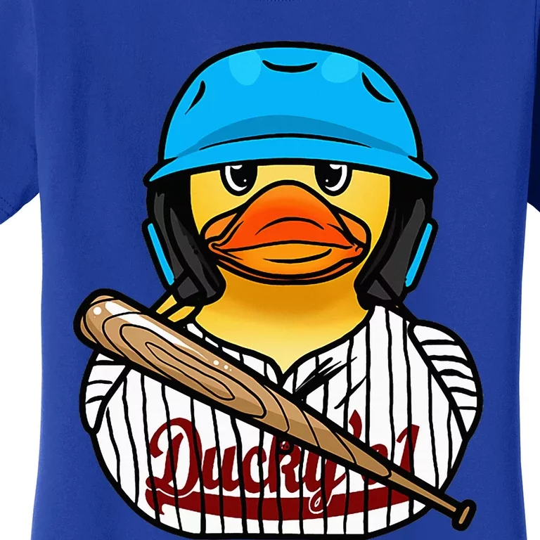 Baseball Rubber Duck Sporty Women's T-Shirt