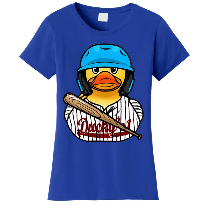 Baseball Rubber Duck Sporty Women's T-Shirt