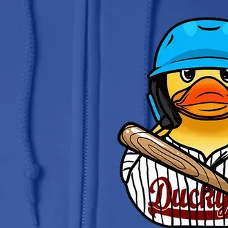 Baseball Rubber Duck Sporty Full Zip Hoodie