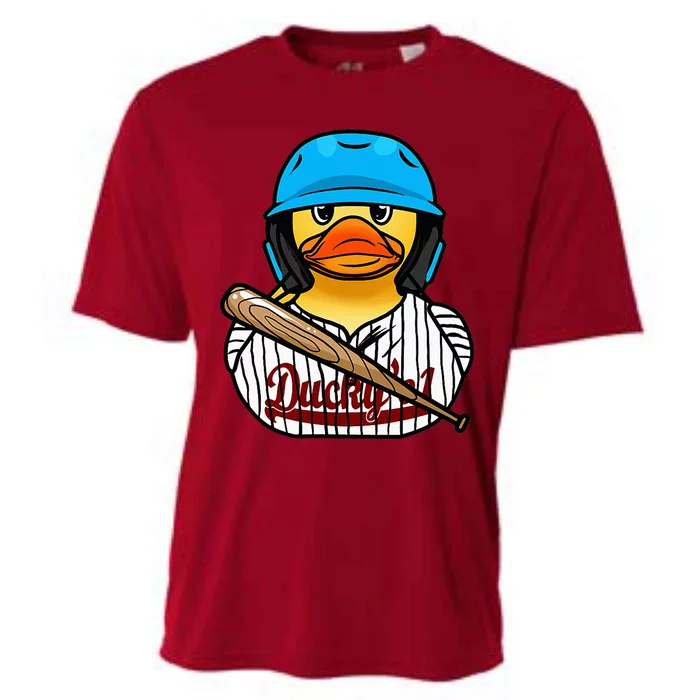 Baseball Rubber Duck Sporty Cooling Performance Crew T-Shirt