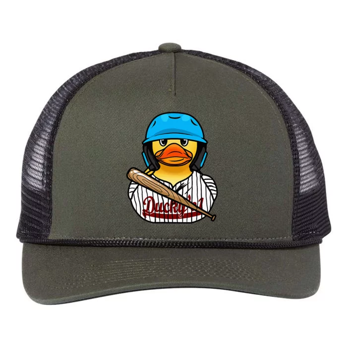 Baseball Rubber Duck Sporty Retro Rope Trucker Hat Cap