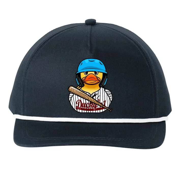 Baseball Rubber Duck Sporty Snapback Five-Panel Rope Hat