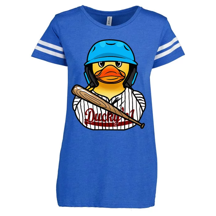 Baseball Rubber Duck Sporty Enza Ladies Jersey Football T-Shirt