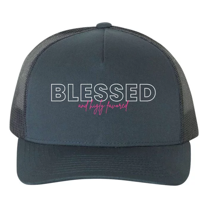 Blessed Religious Evangelist Bible Verse Christian Gift Yupoong Adult 5-Panel Trucker Hat