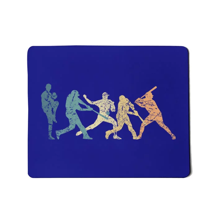 Baseball Retro Evolution Cool And Funny Baseball Design Gift Mousepad