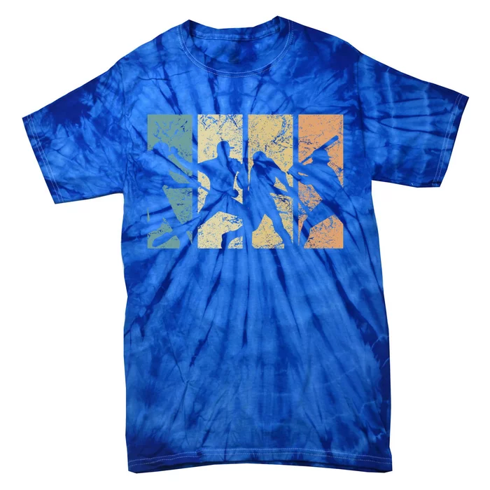 Baseball Retro Evolution Cool Baseball Funny Sports Home Run Gift Tie-Dye T-Shirt