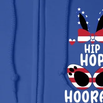 Bunny Rabbit Eggs Hunting Happy Easter Day Hip Hop Hooray Gift Full Zip Hoodie