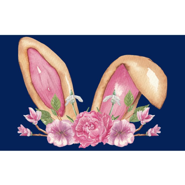 Bunny Rabbit Ears Cute Illustration Easter Bumper Sticker