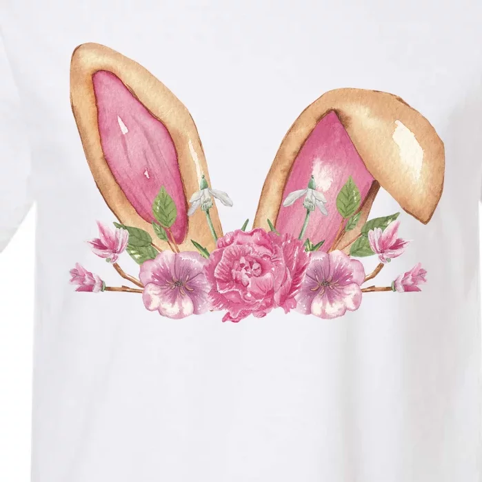 Bunny Rabbit Ears Cute Illustration Easter Garment-Dyed Heavyweight T-Shirt