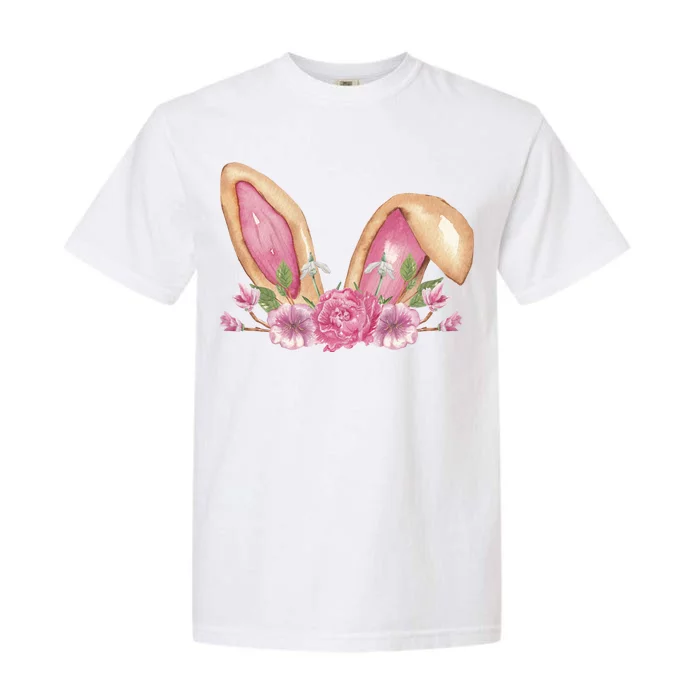 Bunny Rabbit Ears Cute Illustration Easter Garment-Dyed Heavyweight T-Shirt