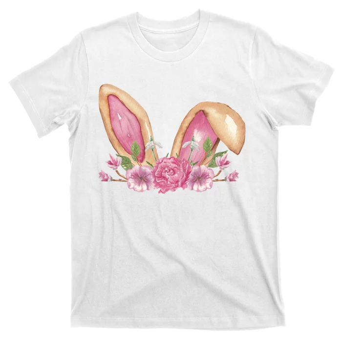 Bunny Rabbit Ears Cute Illustration Easter T-Shirt