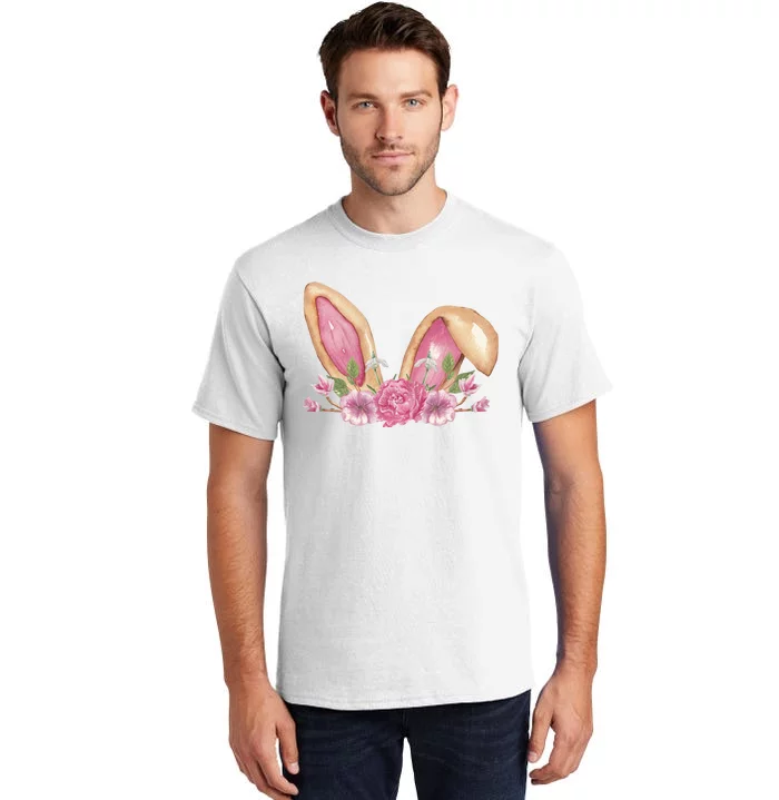 Bunny Rabbit Ears Cute Illustration Easter Tall T-Shirt