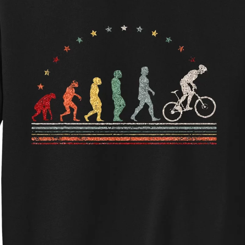 Bicycle Riding Evolution Retro Road Bike Hobby Cycling Tall Sweatshirt