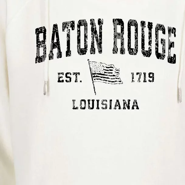 Baton Rouge Est 1719 Louisiana Womens Funnel Neck Pullover Hood