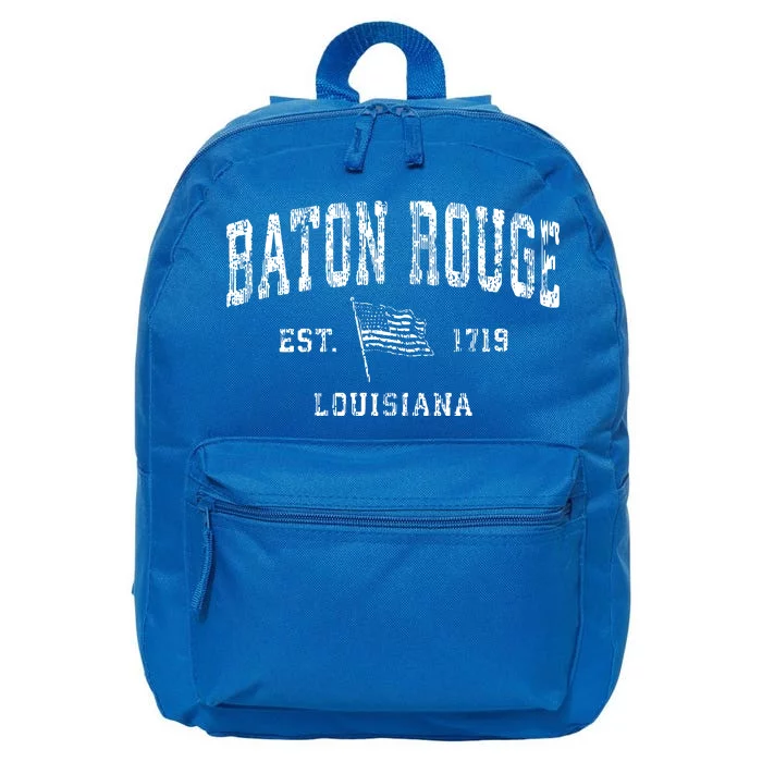 Baton Rouge Est 1719 Louisiana 16 in Basic Backpack