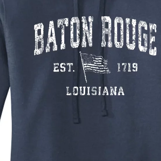 Baton Rouge Est 1719 Louisiana Women's Pullover Hoodie