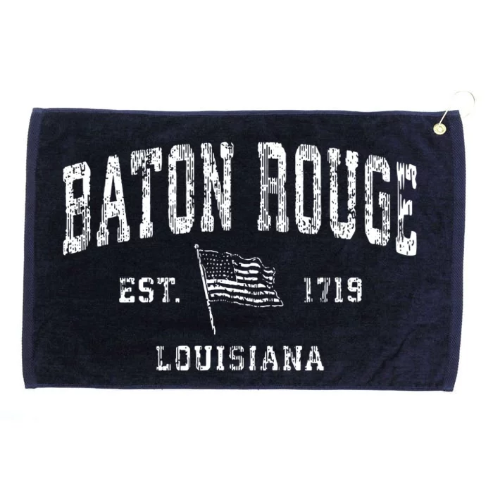 Baton Rouge Est 1719 Louisiana Grommeted Golf Towel