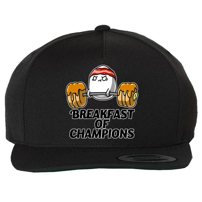 Breakfast of Champions Wool Snapback Cap