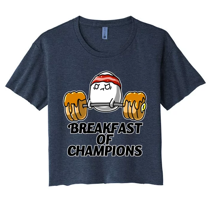 Breakfast of Champions Women's Crop Top Tee