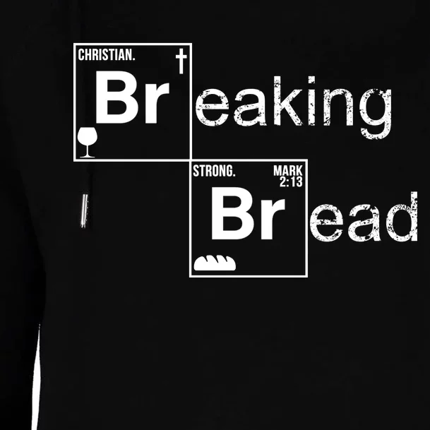 Breaking Bread Christian Faith Womens Funnel Neck Pullover Hood