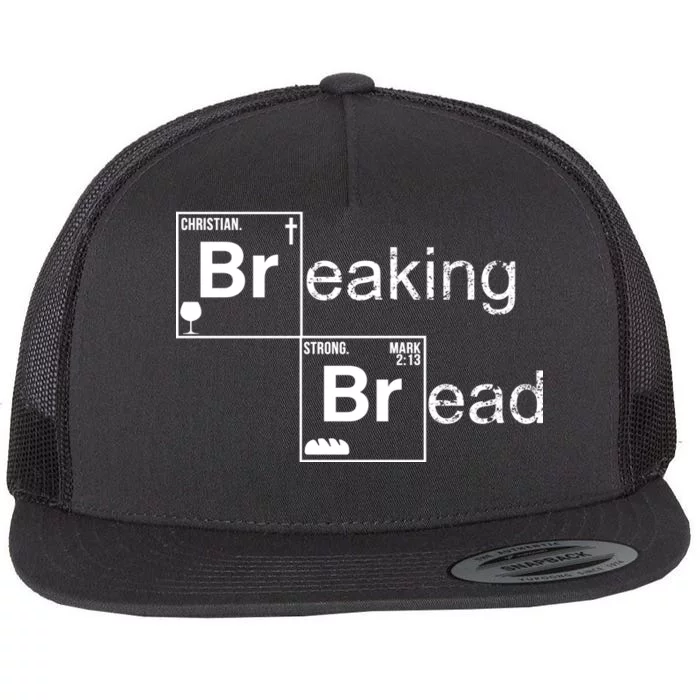 Breaking Bread Christian Faith Flat Bill Trucker Hat