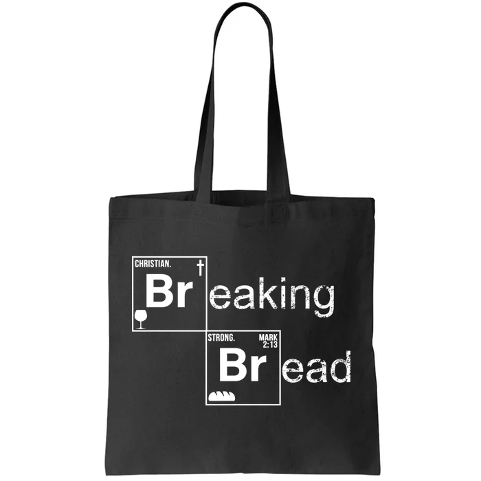 Breaking Bread Christian Faith Tote Bag