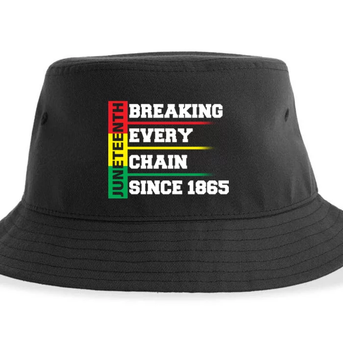 Breaking Every Chain Since 1865 Juneteenth Sustainable Bucket Hat