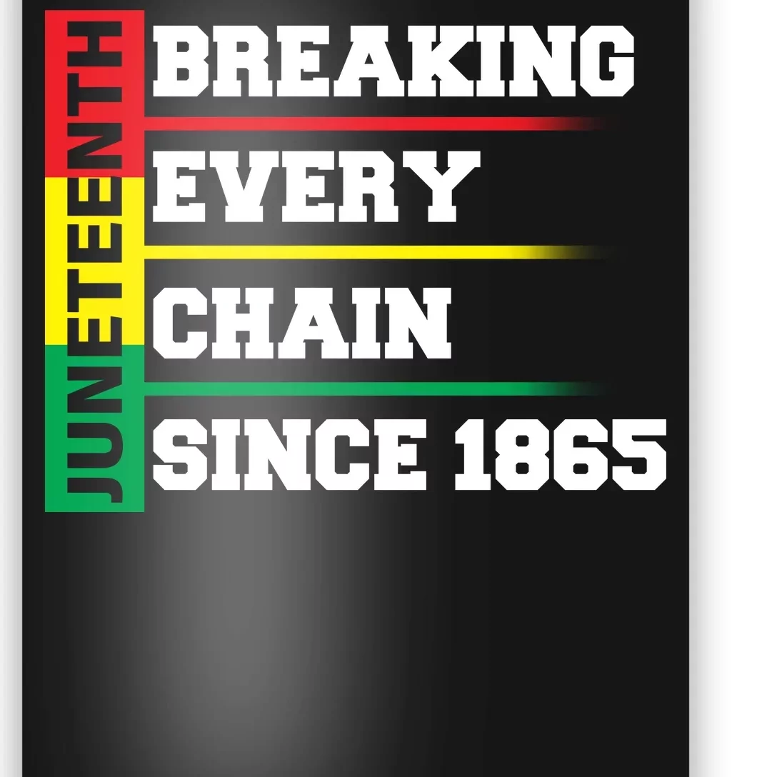 Breaking Every Chain Since 1865 Juneteenth Poster