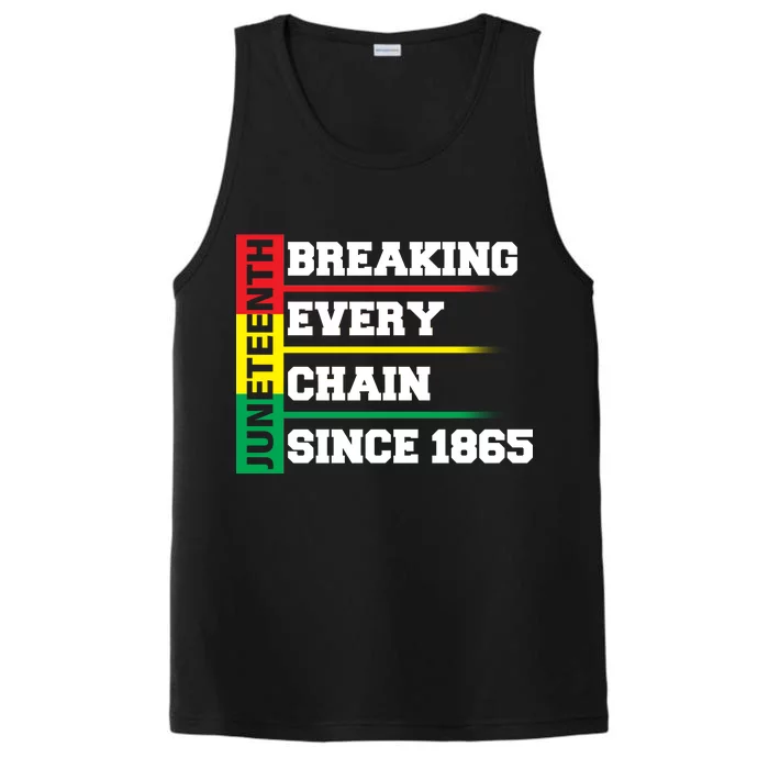 Breaking Every Chain Since 1865 Juneteenth Performance Tank