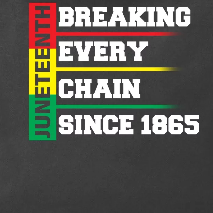 Breaking Every Chain Since 1865 Juneteenth Zip Tote Bag