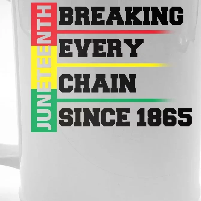 Breaking Every Chain Since 1865 Juneteenth Front & Back Beer Stein