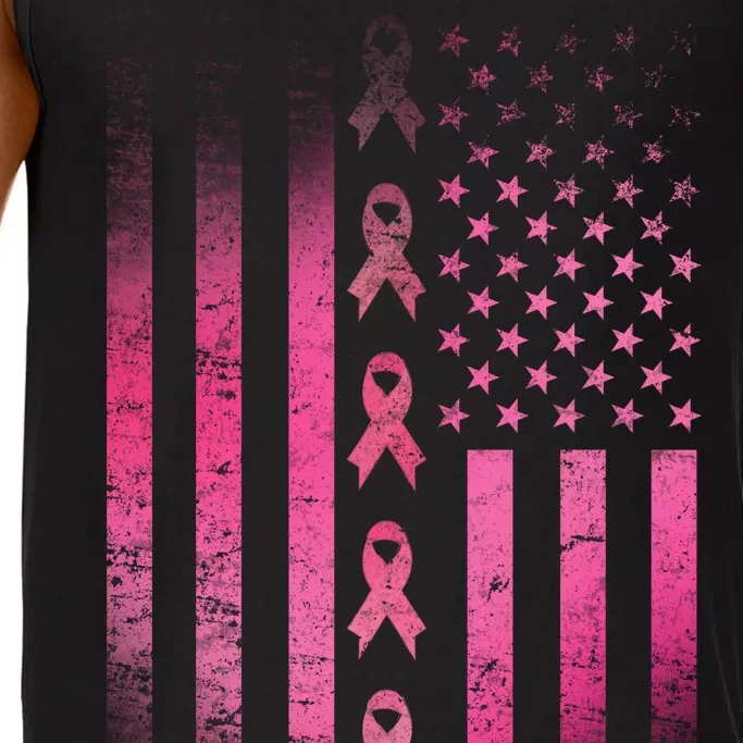 Breast Cancer American Flag Comfort Colors® Tank Top