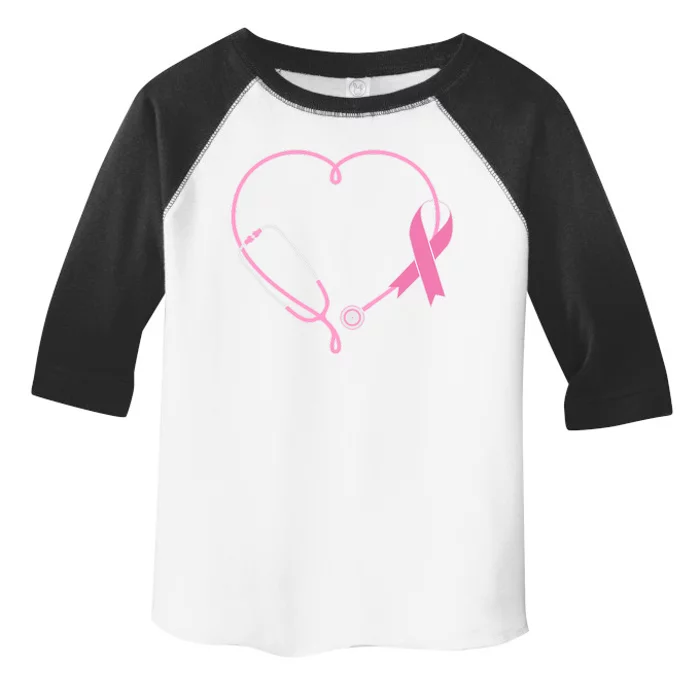 Breast Cancer Awareness Doctor Nurse Stethoscope Toddler Fine Jersey T-Shirt