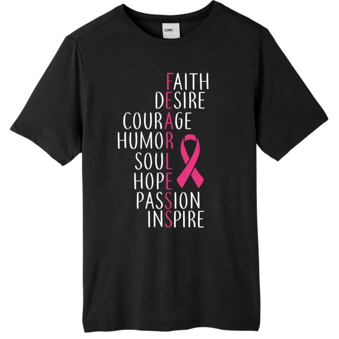 Breast Cancer Awareness Fearless Faith ChromaSoft Performance T-Shirt