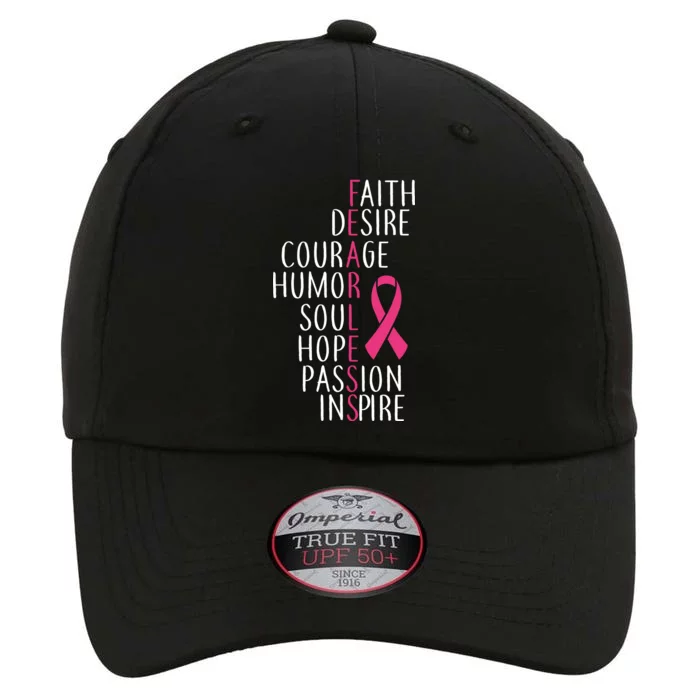 Breast Cancer Awareness Fearless Quote The Original Performance Cap