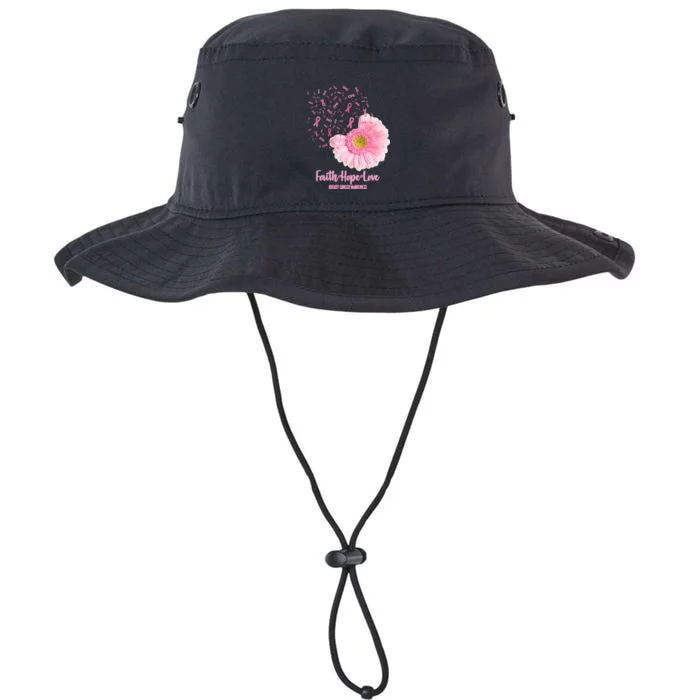 Breast Cancer Awareness Flowers Ribbons Legacy Cool Fit Booney Bucket Hat