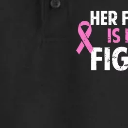 Breast Cancer Awareness Her Fight Is My Fight Dry Zone Grid Performance Polo