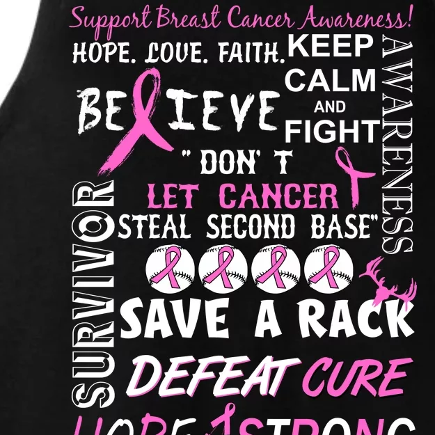 Breast Cancer Awareness Mash-Up Ladies Tri-Blend Wicking Tank