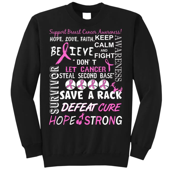 Breast Cancer Awareness Mash-Up Tall Sweatshirt