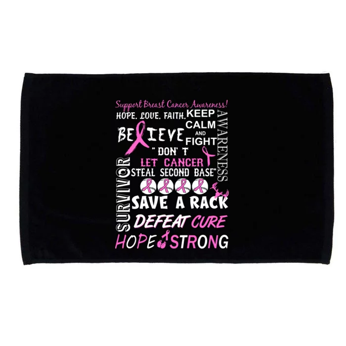 Breast Cancer Awareness Mash-Up Microfiber Hand Towel