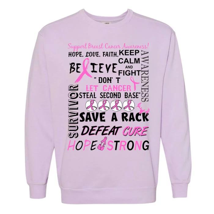 Breast Cancer Awareness Mash-Up Garment-Dyed Sweatshirt