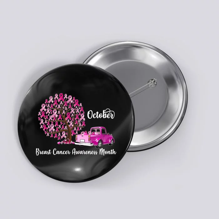 Breast Cancer Awareness Month October Roots Button