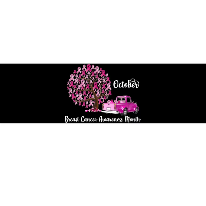 Breast Cancer Awareness Month October Roots Bumper Sticker