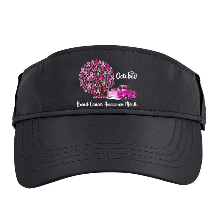 Breast Cancer Awareness Month October Roots Adult Drive Performance Visor