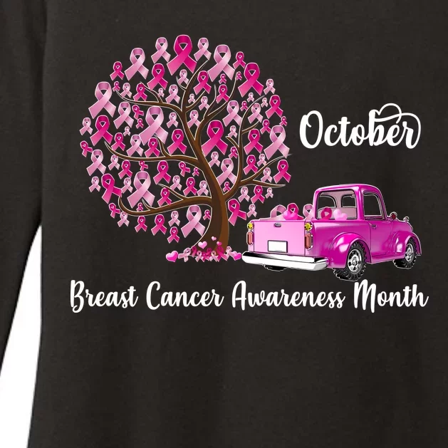 Breast Cancer Awareness Month October Roots Womens CVC Long Sleeve Shirt