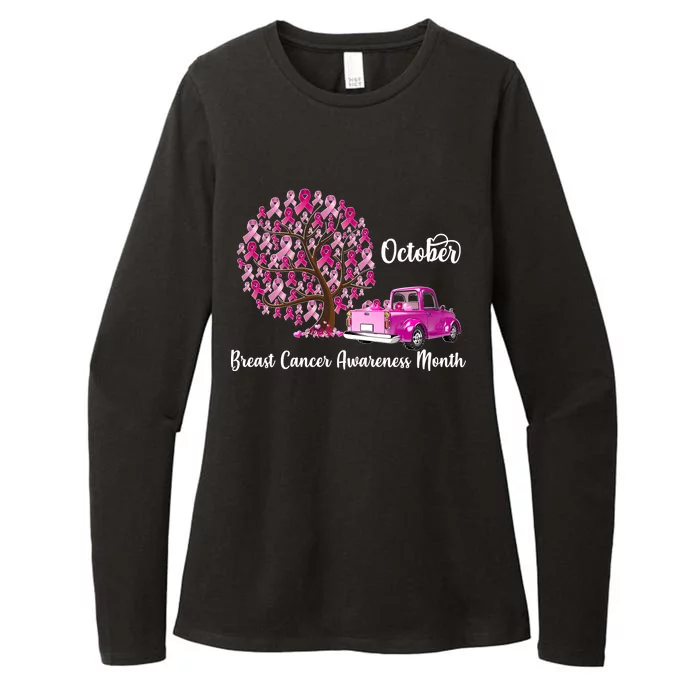 Breast Cancer Awareness Month October Roots Womens CVC Long Sleeve Shirt