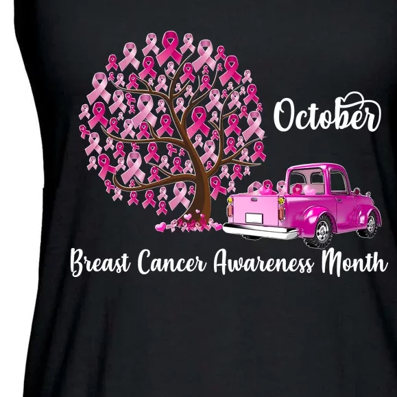 Breast Cancer Awareness Month October Roots Ladies Essential Flowy Tank