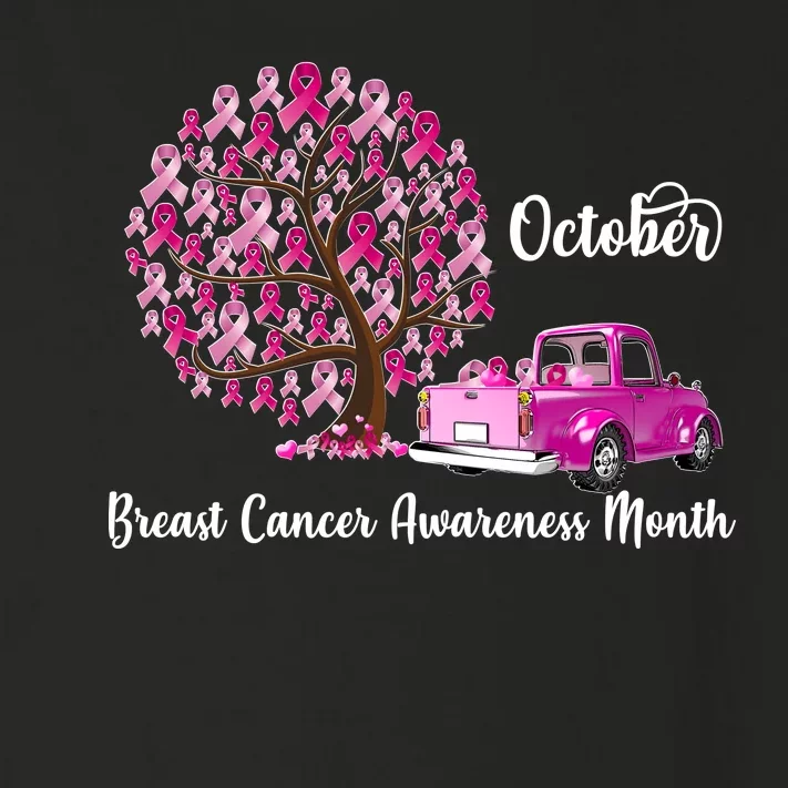 Breast Cancer Awareness Month October Roots Toddler Long Sleeve Shirt